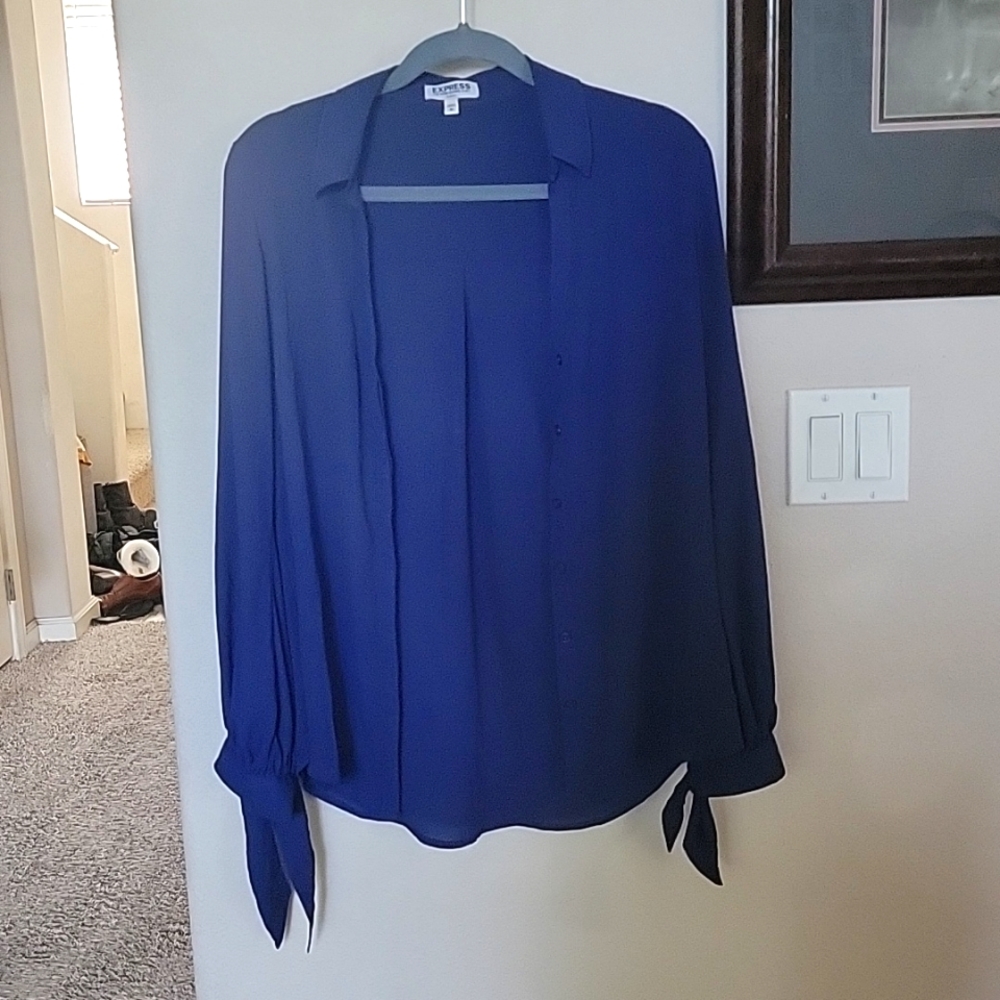 Express blue portofino blouse